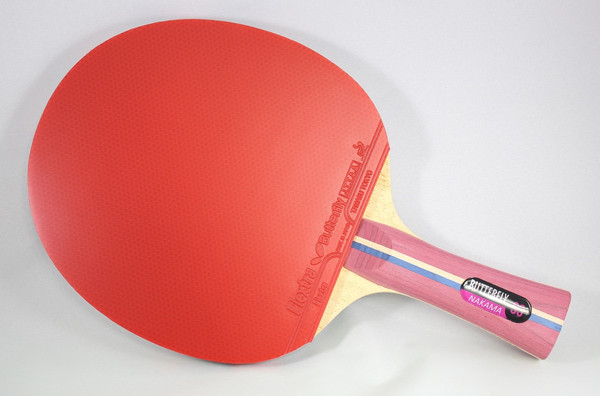 Butterfly Nakama S-3 Racket: Sideview of Racket